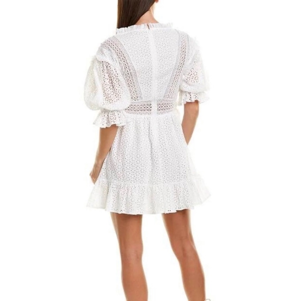Love Sam White Eyelet Cottagecore Dress - Picture 2 of 7